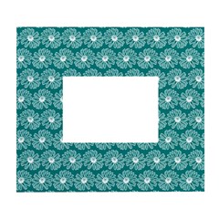Gerbera Daisy Vector Tile Pattern White Wall Photo Frame 5  X 7  by GardenOfOphir