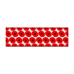 Red Peony Flower Pattern Sticker (bumper) by GardenOfOphir