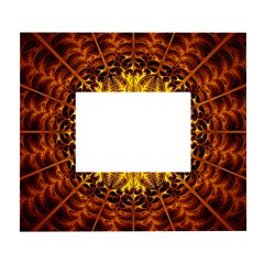 Abstract Gold Mandala Yellow White Wall Photo Frame 5  X 7  by Semog4