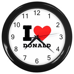 I Love Donald Wall Clock (black) by ilovewhateva