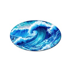 Tsunami Tidal Wave Ocean Waves Sea Nature Water 3 Sticker Oval (100 Pack) by Jancukart