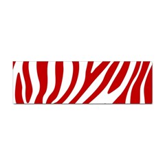 Red Zebra Vibes Animal Print  Sticker (bumper) by ConteMonfrey