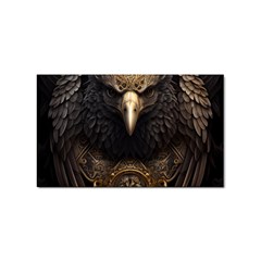 Eagle Ornate Pattern Feather Texture Sticker (rectangular) by Ravend