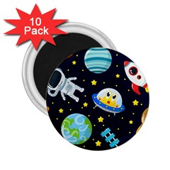 Space-seamless-pattern   - 2 25  Magnets (10 Pack)  by Salman4z