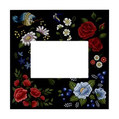 Floral-folk-fashion-ornamental-embroidery-pattern White Box Photo Frame 4  X 6  by Salman4z