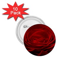 Rose Red Rose Red Flower Petals Waves Glow 1 75  Buttons (10 Pack) by pakminggu