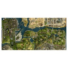Map Illustration Gta Banner And Sign 8  X 4  by B30l