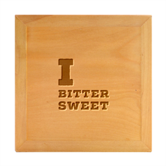I Love Bitter Sweet Wood Photo Frame Cube by ilovewhateva
