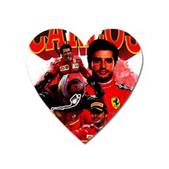 Carlos Sainz Heart Magnet by Boster123