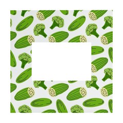 Vegetable Pattern With Composition Broccoli White Box Photo Frame 4  X 6  by Grandong