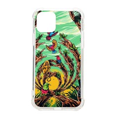 Monkey Tiger Bird Parrot Forest Jungle Style Iphone 11 Pro 5 8 Inch Tpu Uv Print Case by Grandong