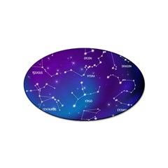 Realistic Night Sky With Constellations Sticker (oval) by Cowasu