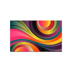 Abstract Colorful Background Wavy Sticker Rectangular (10 Pack) by Simbadda