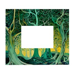 Nature Trees Forest Mystical Forest Jungle White Wall Photo Frame 5  X 7  by Ravend
