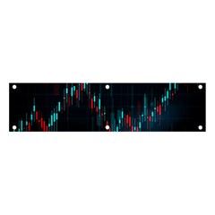Flag Patterns On Forex Charts Banner And Sign 4  X 1  by uniart180623
