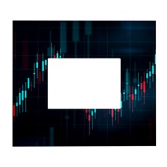 Flag Patterns On Forex Charts White Wall Photo Frame 5  X 7  by uniart180623