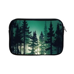 Magic Pine Forest Night Landscape Apple Ipad Mini Zipper Cases by Simbadda
