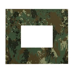 Camouflage-splatters-background White Wall Photo Frame 5  X 7  by Simbadda