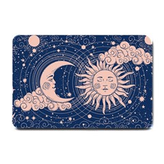 Crescent Moon And Sun Small Door Mat by NiOng
