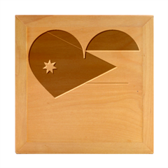 Heart-love-affection-jordan Wood Photo Frame Cube by Bedest