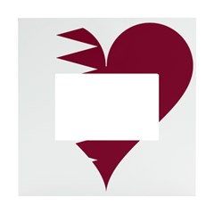 Heart-love-flag-qatar White Box Photo Frame 4  X 6  by Bedest