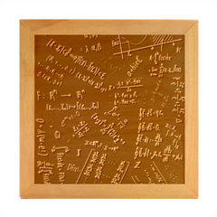 Mathematics  Physics Maths Math Pattern Wood Photo Frame Cube by pakminggu