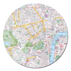 London City Map Magnet 5  (round) by Bedest