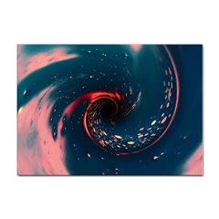 Fluid Swirl Spiral Twist Liquid Abstract Pattern Sticker A4 (10 Pack) by Ravend