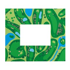 Golf Course Par Golf Course Green White Wall Photo Frame 5  X 7  by Sarkoni
