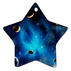 3d Universe Space Star Planet Star Ornament (two Sides) by Grandong