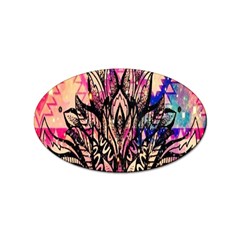 Aztec Flower Galaxy Sticker Oval (10 Pack) by nateshop