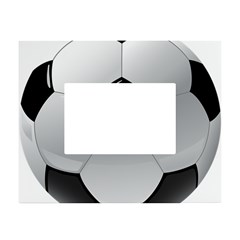 Soccer Ball White Tabletop Photo Frame 4 x6  by Ket1n9