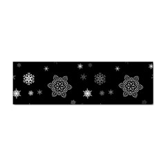Christmas Snowflake Seamless Pattern With Tiled Falling Snow Sticker Bumper (100 Pack) by Ket1n9