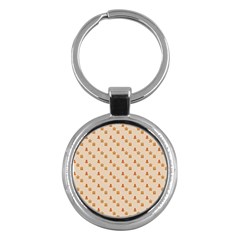 Christmas-wrapping-paper Key Chain (round) by Amaryn4rt