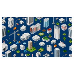 Isometric-seamless-pattern-megapolis Banner And Sign 7  X 4  by Amaryn4rt
