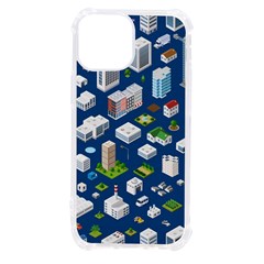 Isometric-seamless-pattern-megapolis Iphone 13 Mini Tpu Uv Print Case by Amaryn4rt