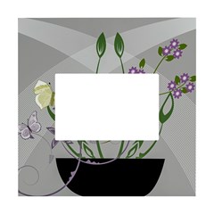 Flower Butterfly Pot White Box Photo Frame 4  X 6  by Sarkoni