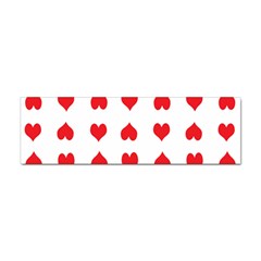 Heart Red Love Valentines Day Sticker Bumper (10 Pack) by Bajindul