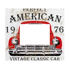 Perfect American Vintage Classic Car Signage Retro Style White Wall Photo Frame 5  X 7  by Sarkoni