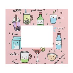 Drink Cocktail Doodle Coffee White Wall Photo Frame 5  X 7  by Apen