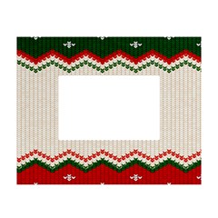 Merry Christmas Happy New Year White Tabletop Photo Frame 4 x6  by artworkshop