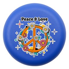Peace & Love Blue Dento Box With Mirror by CoolDesigns