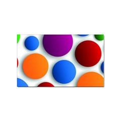 Abstract Dots Colorful Sticker Rectangular (100 Pack) by nateshop