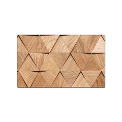 Wooden Triangles Texture, Wooden Wooden Sticker Rectangular (10 Pack) by nateshop