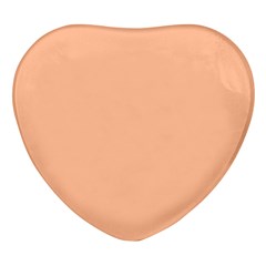 Peach Fuzz 2024 Heart Glass Fridge Magnet (4 Pack) by dressshop