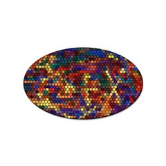 Hexagon Honeycomb Pattern Design Sticker Oval (10 Pack) by Ndabl3x