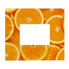Oranges Textures, Close-up, Tropical Fruits, Citrus Fruits, Fruits White Wall Photo Frame 5  X 7  by nateshop
