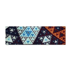 Fractal Triangle Geometric Abstract Pattern Sticker (bumper) by Cemarart