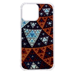 Fractal Triangle Geometric Abstract Pattern Iphone 13 Pro Max Tpu Uv Print Case by Cemarart