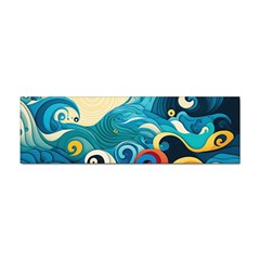 Waves Wave Ocean Sea Abstract Whimsical Sticker Bumper (10 Pack) by Maspions